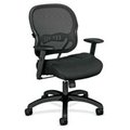 Hon Basyx Basyx BSXVL712MM10 Mid-Back Chair- 29-.50xin.x28-.50in.x41-.75in.- Black Fabric BSXVL712MM10